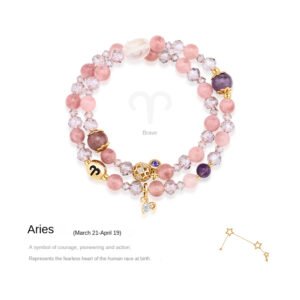 Aries crystal beads